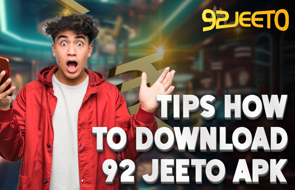 A picture of a man holding a cellphone, looking surprised. This shows 92jeeto game apk download
