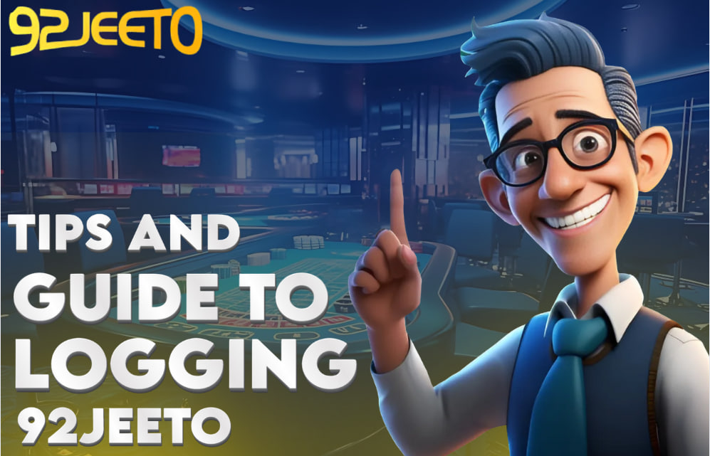 A picture of a man showing tips on  92Jeeto Login . 